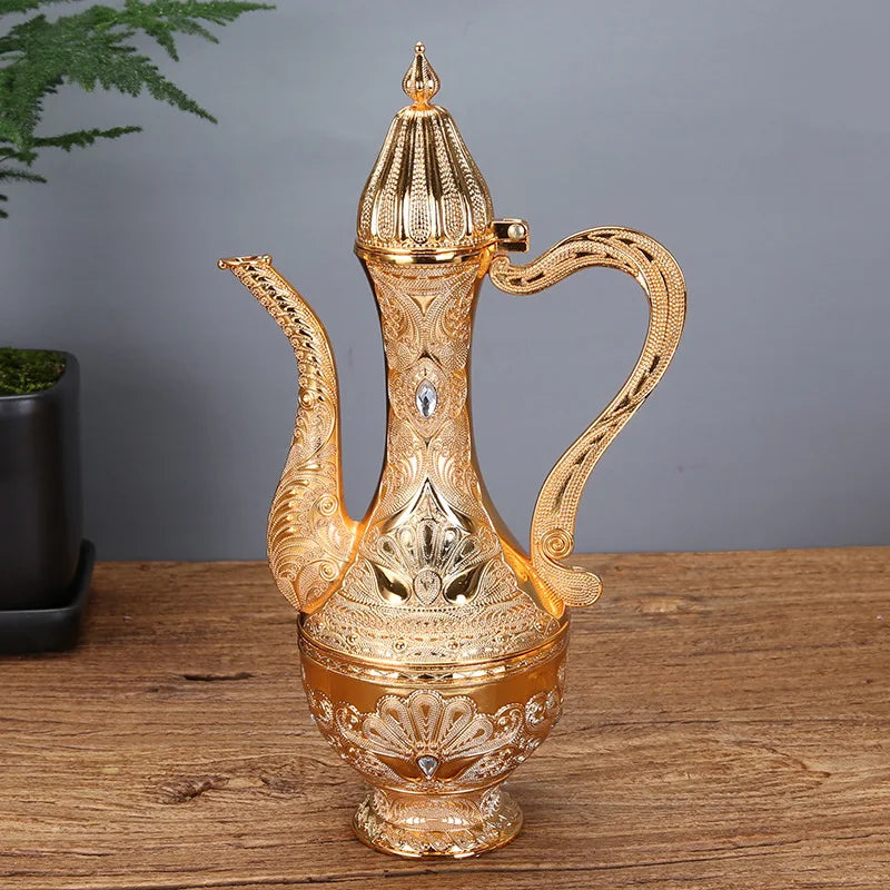 Gold And Silver Wine Glass Set Creative Home European Wine Set Metal Wine Jug Wine Divider High-End Russian Wine Jug