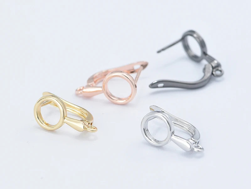 Silver Color Brass Earring Hooks for DIY Jewelry Making Handmade Silver Color Jewelry Accessories Findings Wholesale Eawires