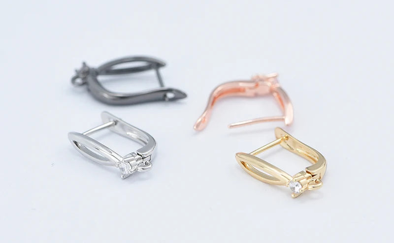 Silver Color Brass Earring Hooks for DIY Jewelry Making Handmade Silver Color Jewelry Accessories Findings Wholesale Eawires