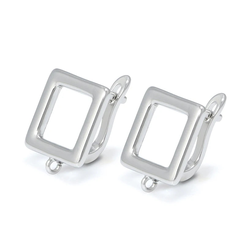 Silver Color Brass Earring Hooks for DIY Jewelry Making Handmade Silver Color Jewelry Accessories Findings Wholesale Eawires