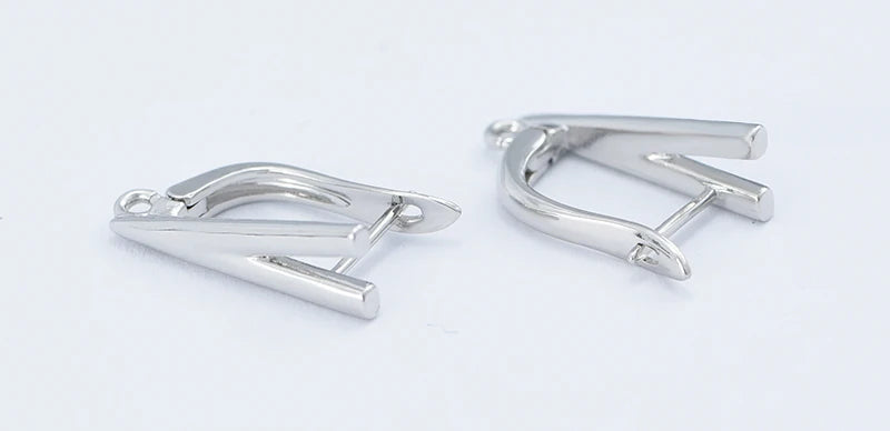 Silver Color Brass Earring Hooks for DIY Jewelry Making Handmade Silver Color Jewelry Accessories Findings Wholesale Eawires
