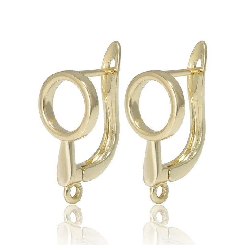 Silver Color Brass Earring Hooks for DIY Jewelry Making Handmade Silver Color Jewelry Accessories Findings Wholesale Eawires