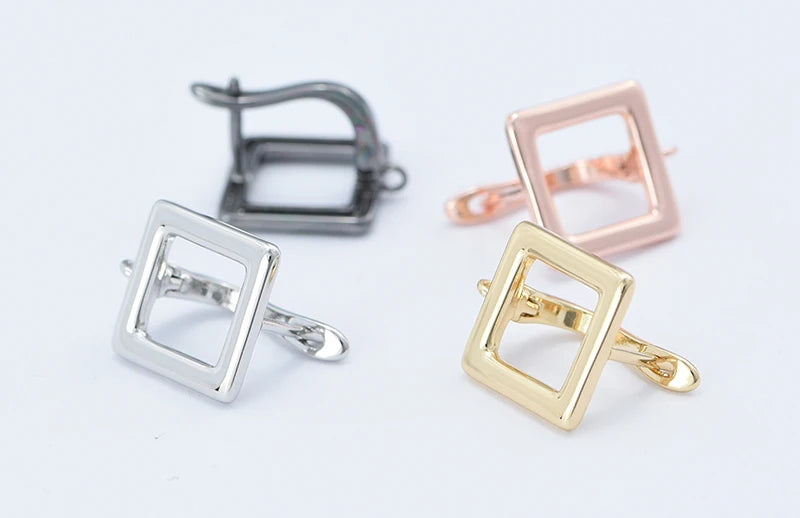 Silver Color Brass Earring Hooks for DIY Jewelry Making Handmade Silver Color Jewelry Accessories Findings Wholesale Eawires