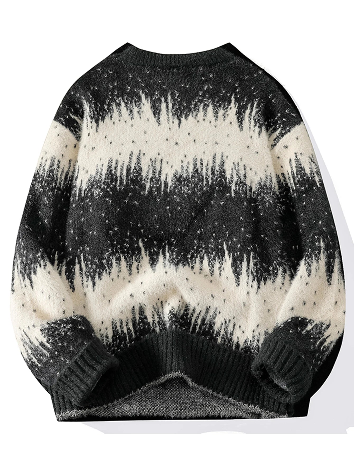 Men's Casual Tops, Asymmetrical Color-Blocked Knitwears, Single-Piece Sweaters, Suitable for Daily Home, Travel, Parties, Commuting, Outdoor Fashion and Versatile, Showing Elegant, Street Fashion, Travel Clothing.