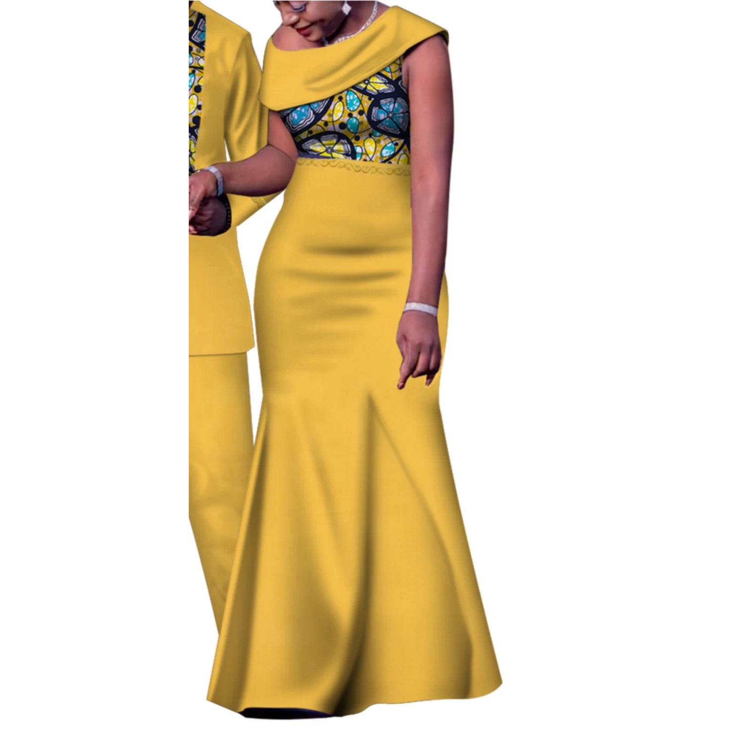 African Couple Outfits Match Sets Dashiki African Mens suit and Dresses for Women Party Couple Clothing WYQ905