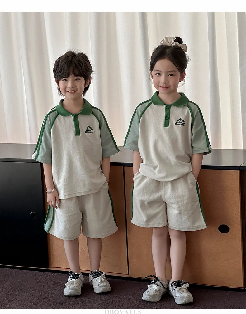 Couples Matching Outfit for Family Look Clothes Set Polo Shirt And Shorts 2 Pieces Clothing Suit New Summer Dad Mom Baby Costume
