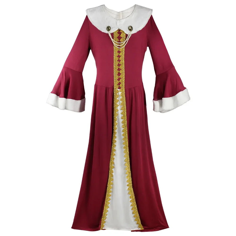Medieval King and Queen Couple Costume Royal Retro Outfit Adult Halloween Cosplay Fancy Renaissance Dress
