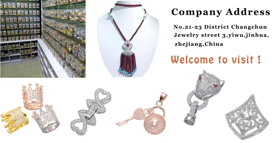 JUYA Gold Zirconia Clasp Hook Fasteners for Bracelets Silver Pearls for Jewellery Making Accessories Luxury Necklace Closures