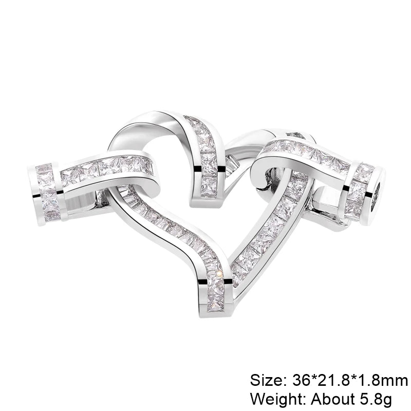 JUYA Gold Zirconia Clasp Hook Fasteners for Bracelets Silver Pearls for Jewellery Making Accessories Luxury Necklace Closures