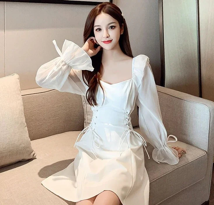 Female Dresses Coquette Women's DressSilk Satin Chiffon Sexy Black Holiday New Features Korean Style Clothing Cheap Casual X In