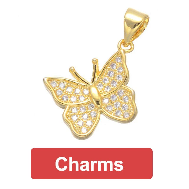 JUYA Gold Zirconia Clasp Hook Fasteners for Bracelets Silver Pearls for Jewellery Making Accessories Luxury Necklace Closures