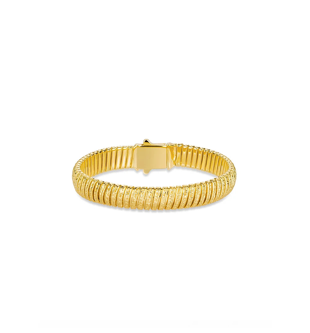 Bellux Women Silver 925 Jewellery White Gold Color Bangles Fashionable Charming Flexible Bracelets