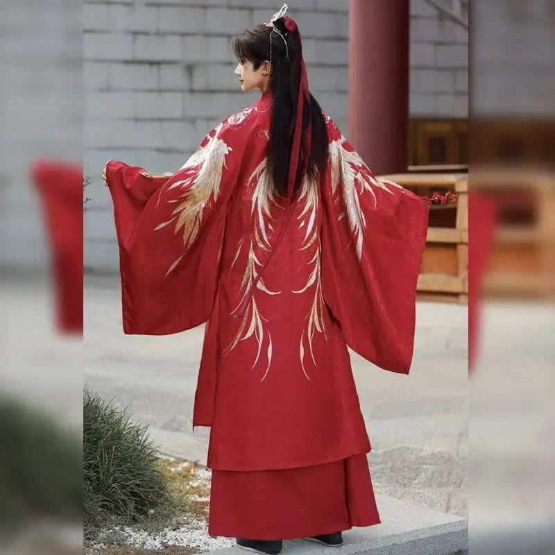 Chinese Style Wedding Costume Traditional Song Dynasty Bride Groom Clothes Halloween Cosplay Suit Couples Art Photography Outfit