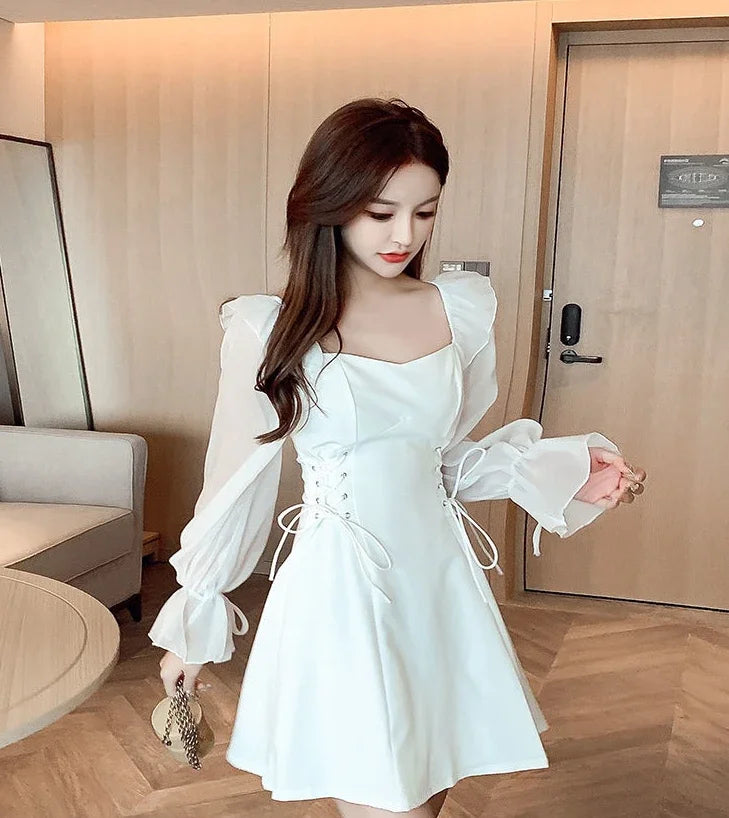 Female Dresses Coquette Women's DressSilk Satin Chiffon Sexy Black Holiday New Features Korean Style Clothing Cheap Casual X In