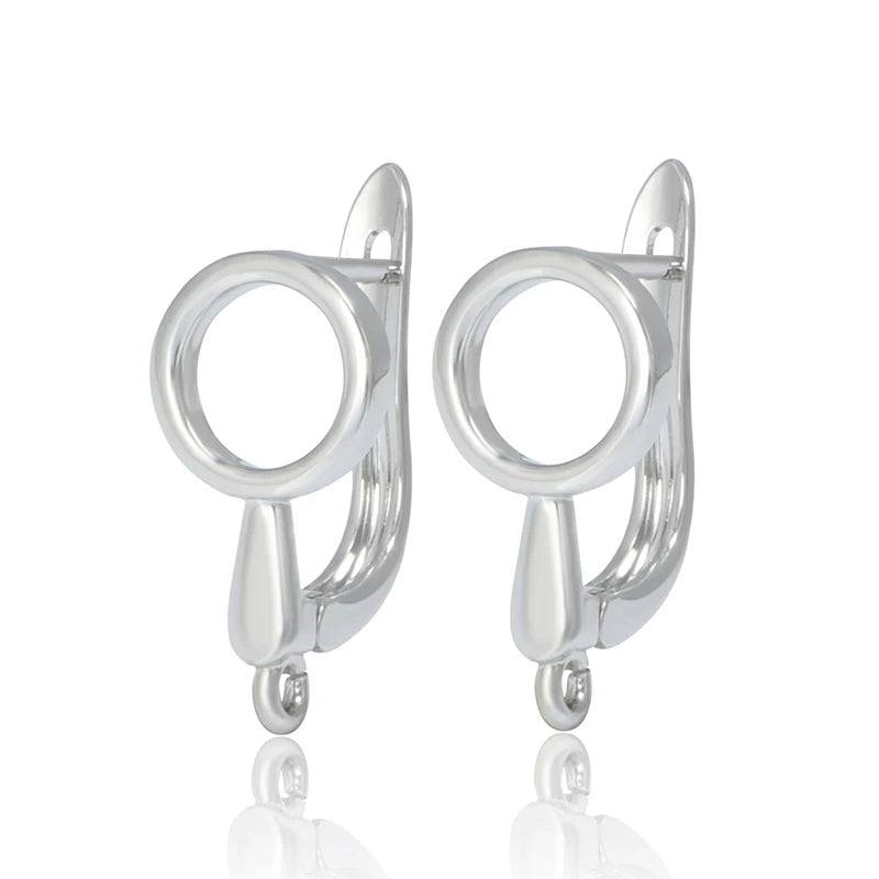 Silver Color Brass  Earring Hooks for  DIY Jewelry Making  Handmade Silver Color Jewelry Accessories  Findings Wholesale Eawires