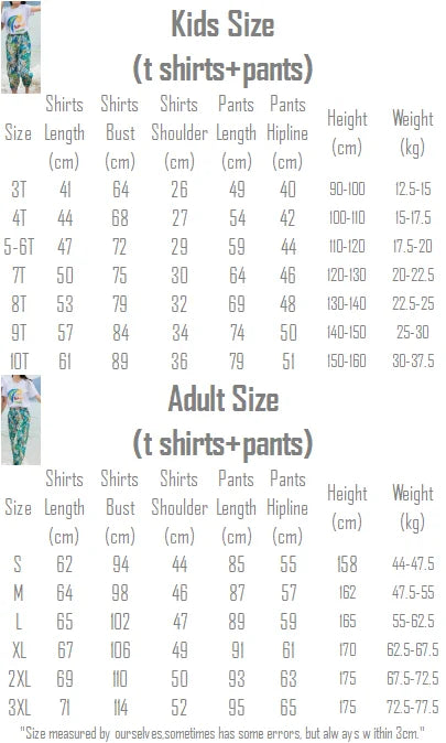 Couple Clothes Matching Outfits for The Whole Family Vacation Look Mom and Daughter T Shirts Pants Two Piece Sets Dad Son Suit