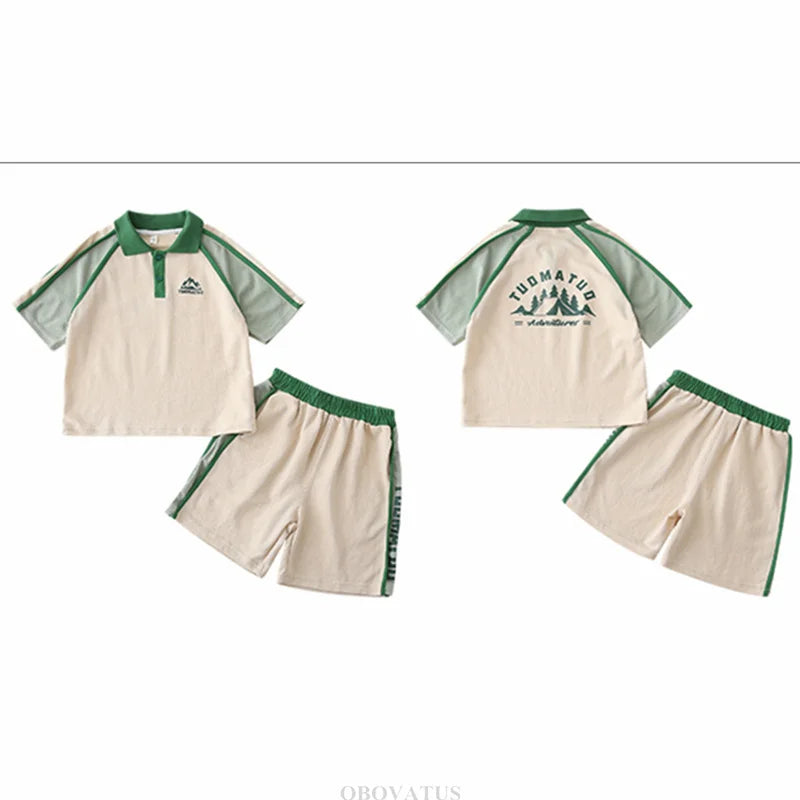 Couples Matching Outfit for Family Look Clothes Set Polo Shirt And Shorts 2 Pieces Clothing Suit New Summer Dad Mom Baby Costume