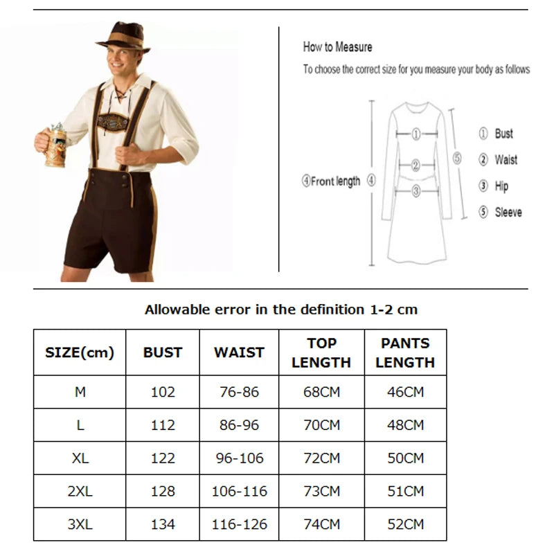 Traditional Couples Oktoberfest Costume Parade Tavern Bartender Waitress Outfit Cosplay Carnival  Halloween Fancy Party Dress