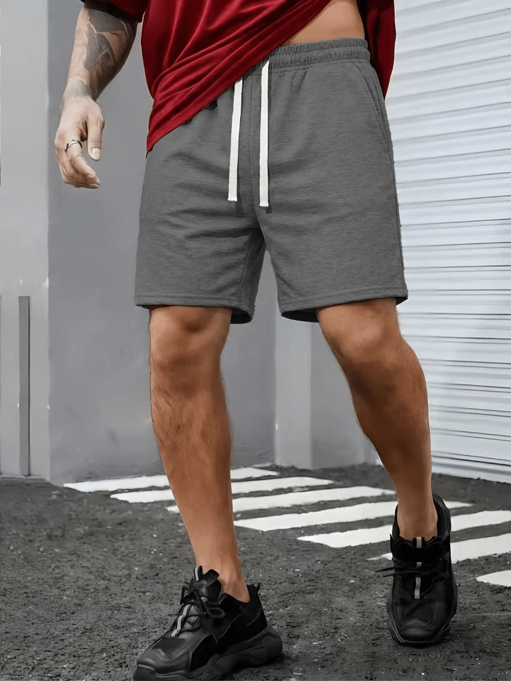 Men's casual shorts, summer casual sports shorts, perfect for outdoor sports, running, fitness, hiking, and trendy outfits.