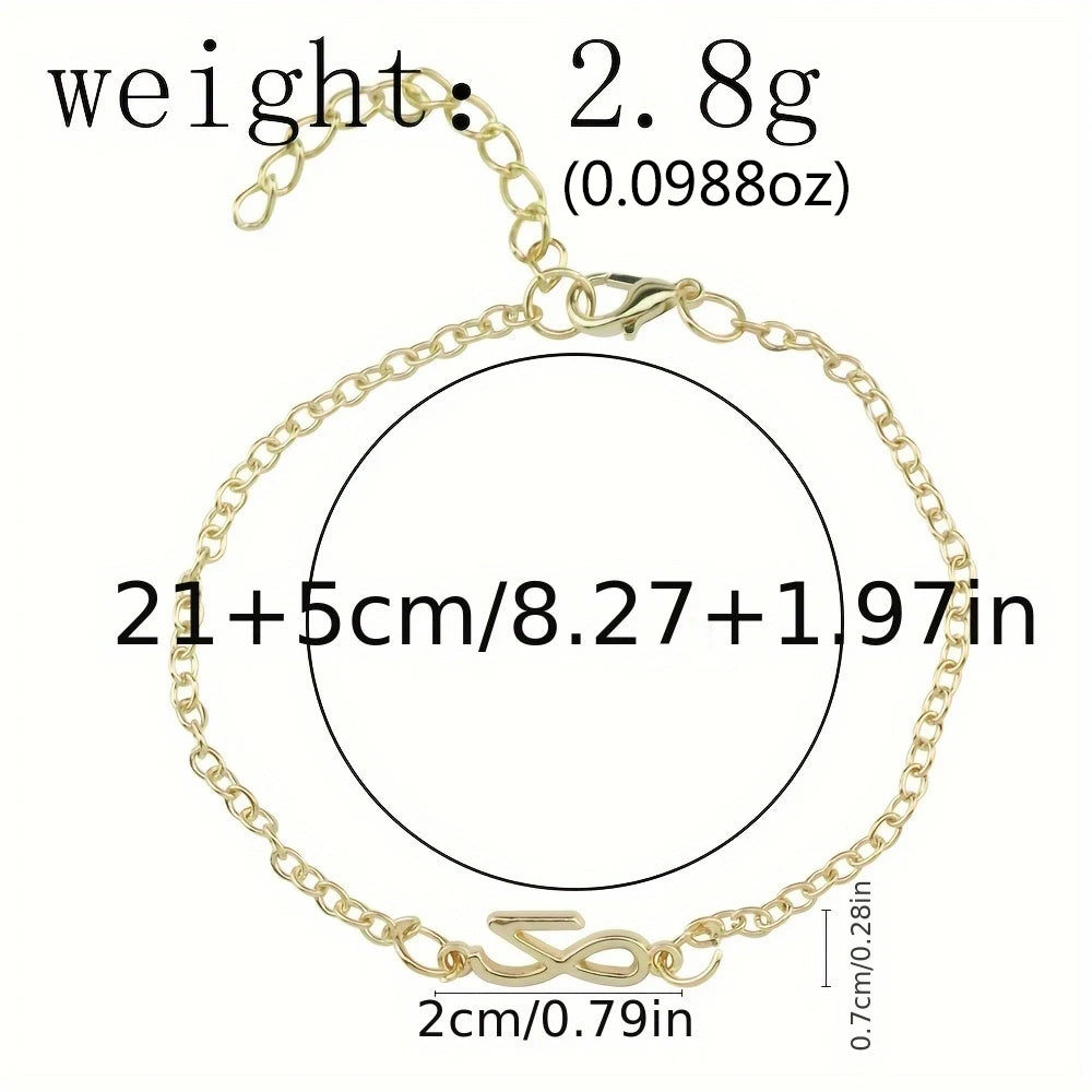 Gold Silver Color Idol Necklace BraceletTrend Personalized Men's and Women's Jewelry Fans Couple Gifts