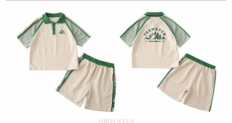 Couples Matching Outfit for Family Look Clothes Set Polo Shirt And Shorts 2 Pieces Clothing Suit New Summer Dad Mom Baby Costume