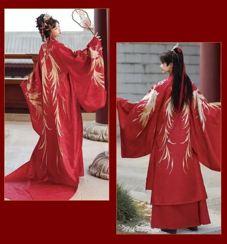 Chinese Style Wedding Costume Traditional Song Dynasty Bride Groom Clothes Halloween Cosplay Suit Couples Art Photography Outfit