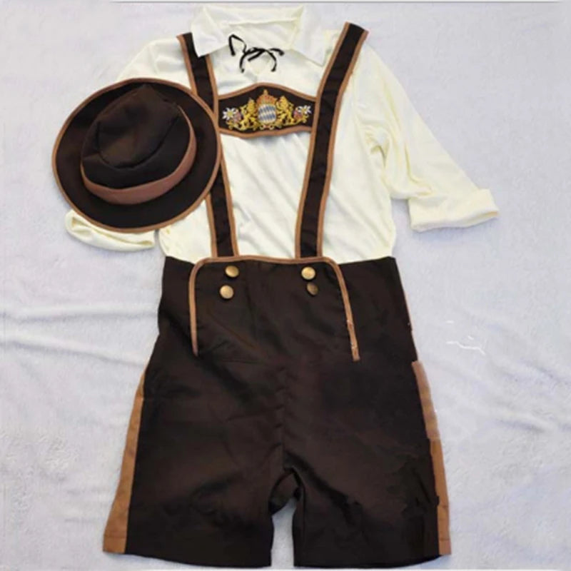 Traditional Couples Oktoberfest Costume Parade Tavern Bartender Waitress Outfit Cosplay Carnival  Halloween Fancy Party Dress