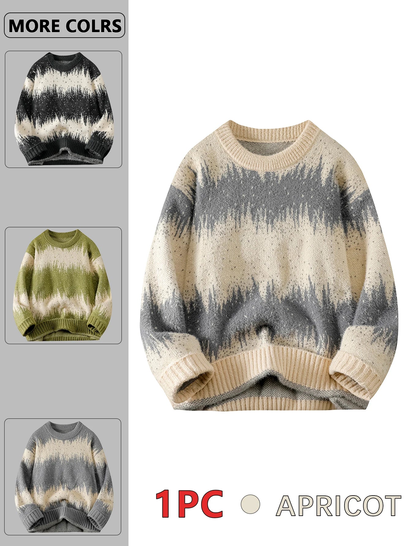 Men's Casual Tops, Asymmetrical Color-Blocked Knitwears, Single-Piece Sweaters, Suitable for Daily Home, Travel, Parties, Commuting, Outdoor Fashion and Versatile, Showing Elegant, Street Fashion, Travel Clothing.