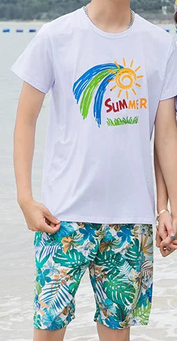 Couple Clothes Matching Outfits for The Whole Family Vacation Look Mom and Daughter T Shirts Pants Two Piece Sets Dad Son Suit