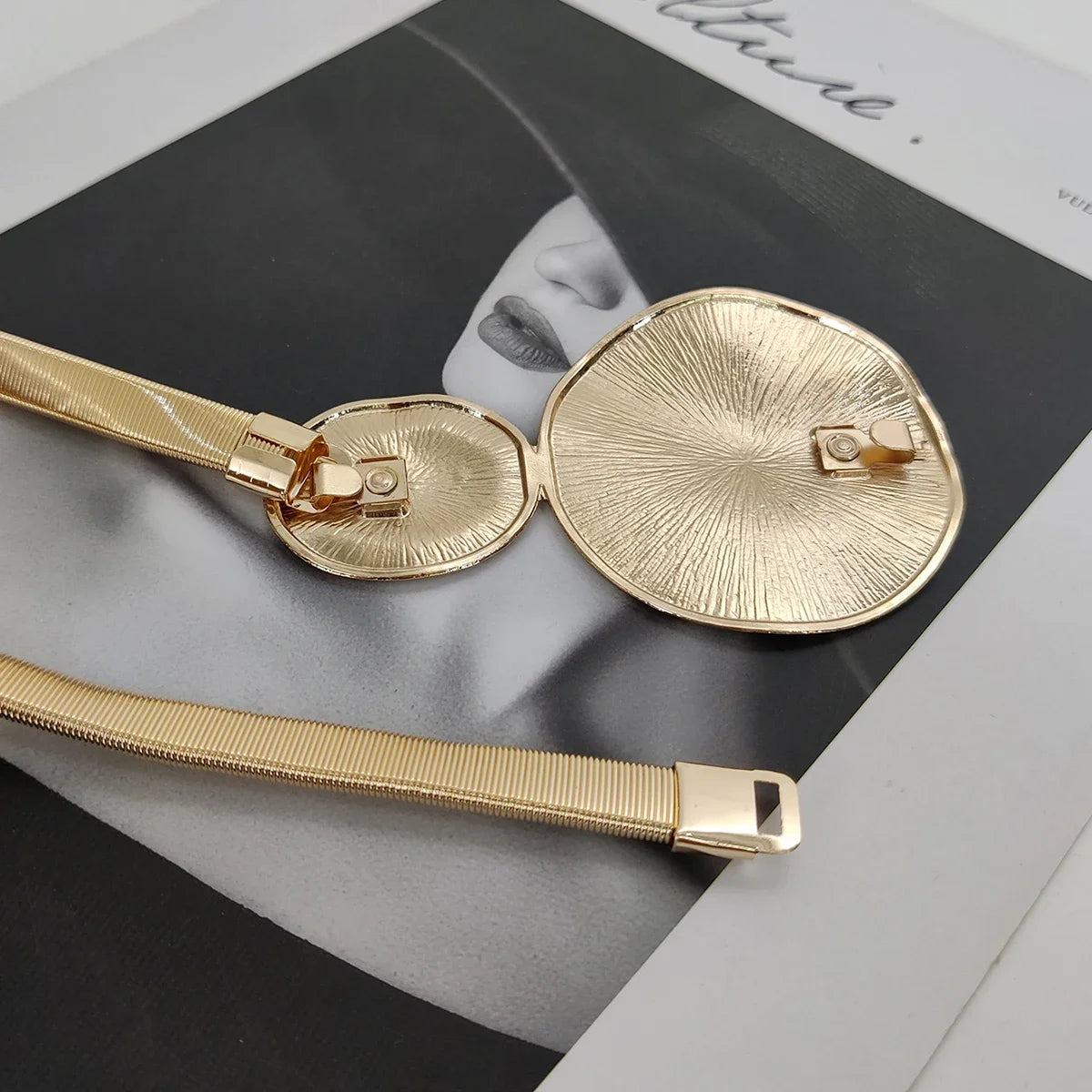 Fashion Gold Chain Belt Female Waist Elastic Dress Waistband Ladies Silver Metal Belts For Women Luxury Y2k Accessory