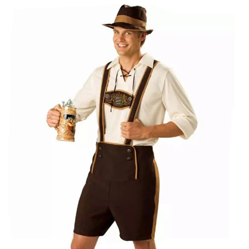 Traditional Couples Oktoberfest Costume Parade Tavern Bartender Waitress Outfit Cosplay Carnival  Halloween Fancy Party Dress