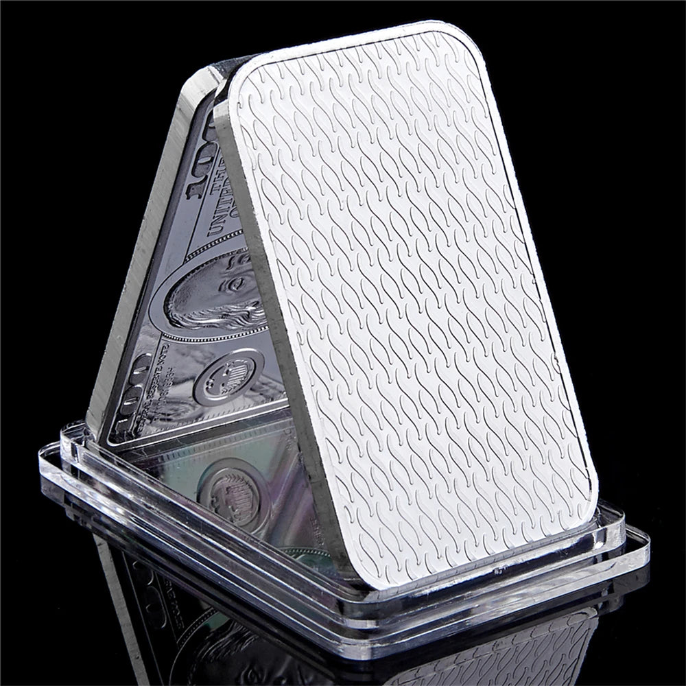 Scottsdale Silver 999 Fine Silver One Troy Ounce 1 Bars Bullion In God We Trust Coin With Display Case