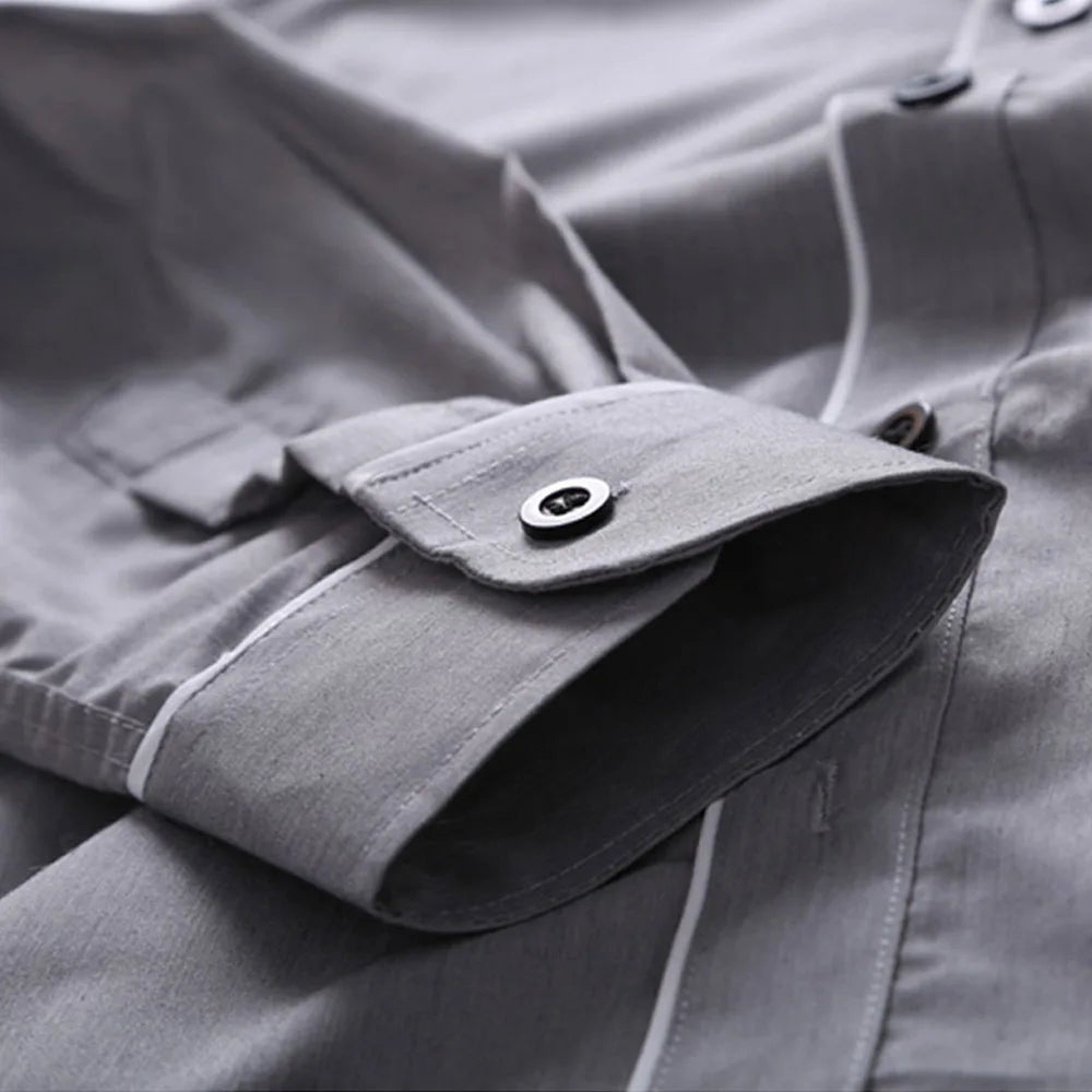 Men's Luxury Casual Formal Shirt Long Sleeve Slim Fit Business Dress Shirts Tops