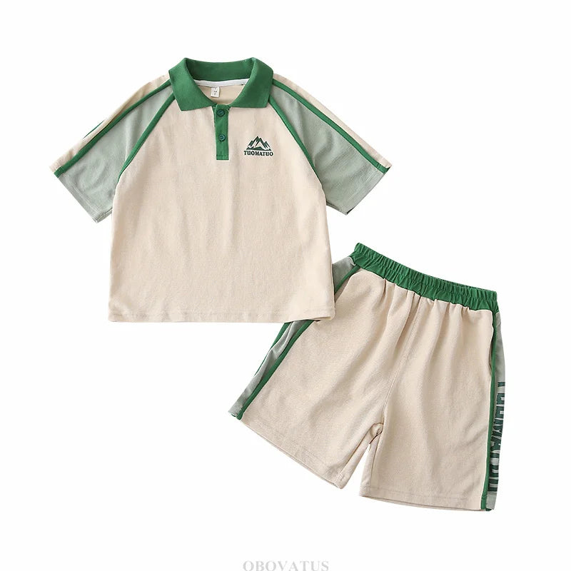 Couples Matching Outfit for Family Look Clothes Set Polo Shirt And Shorts 2 Pieces Clothing Suit New Summer Dad Mom Baby Costume
